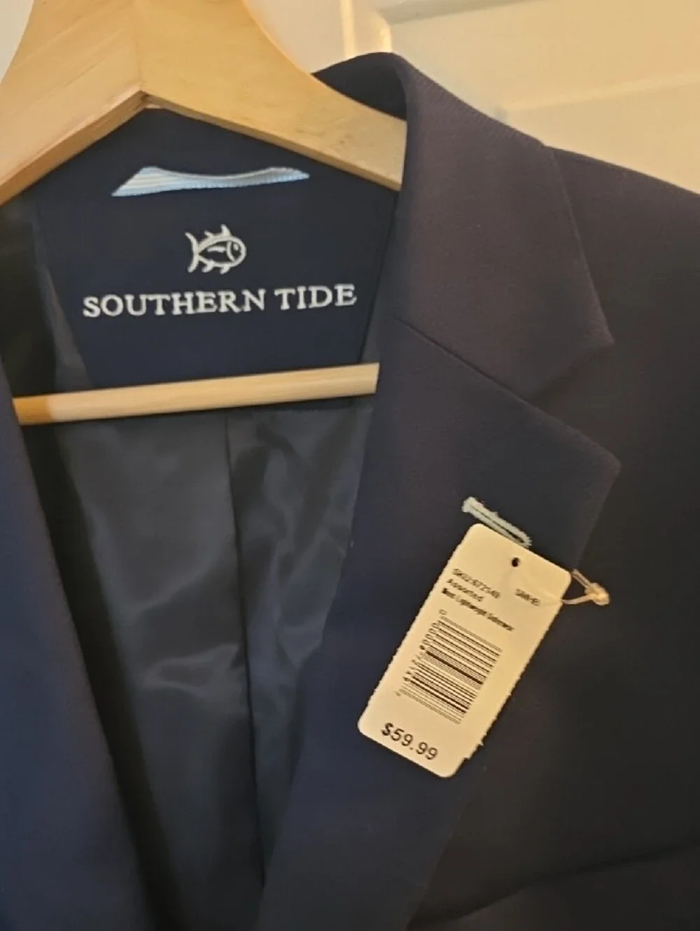 42S Southern Tide Navy Sport Coat - Classic Two-Button Blazer